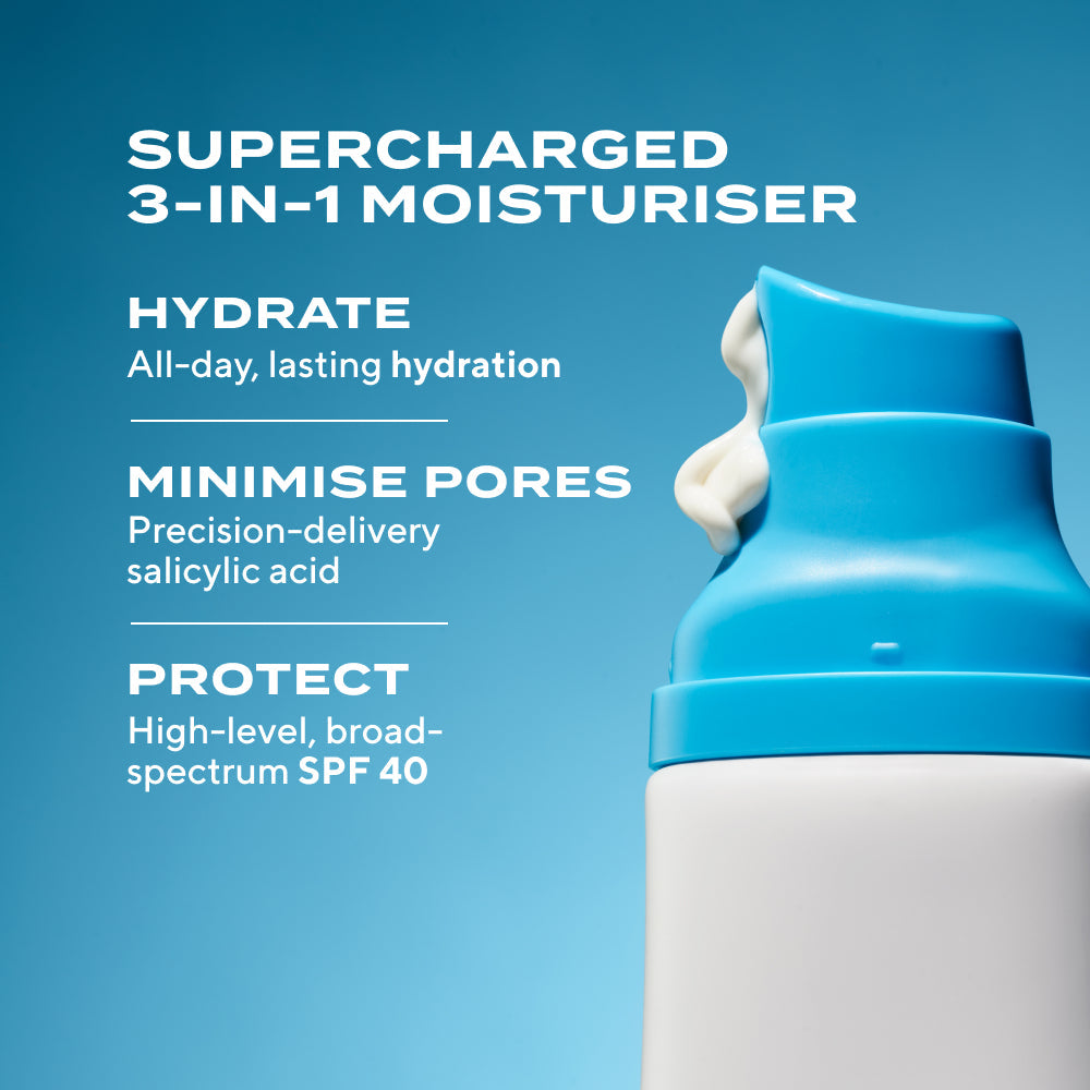 Superactive Moisturiser SPF 40: Mattifying Oil + Pore Control